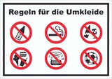 thumbnail of Schild Regeln Umkleide A3 (297x420mm)