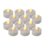 thumbnail of LED Teelichter flackernd flammenlos inkl. Batterien Timer D: 3,6cm weiß 12er Set