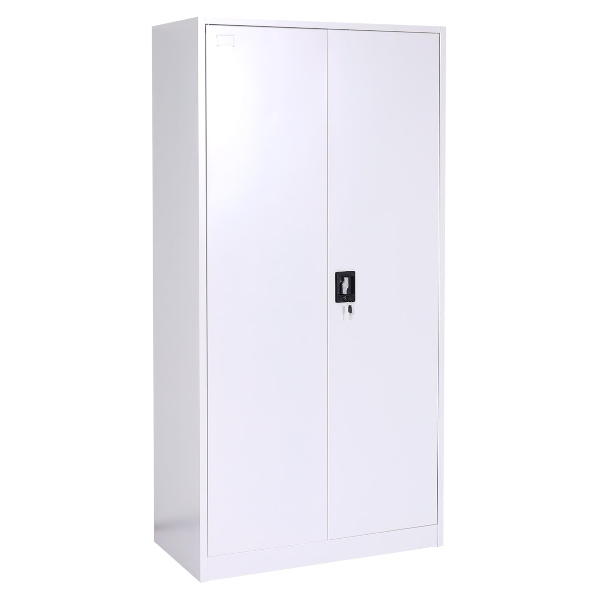 Dossierkast HWC-L60, stalen kast, multifunctionele kast, afsluitbare kledingroede, metaal 185x90x45cm, grijs