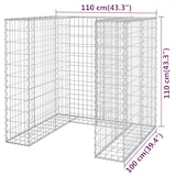 thumbnail of vidaXL Schanskorf voor container 110x100x110 cm gegalvaniseerd staal