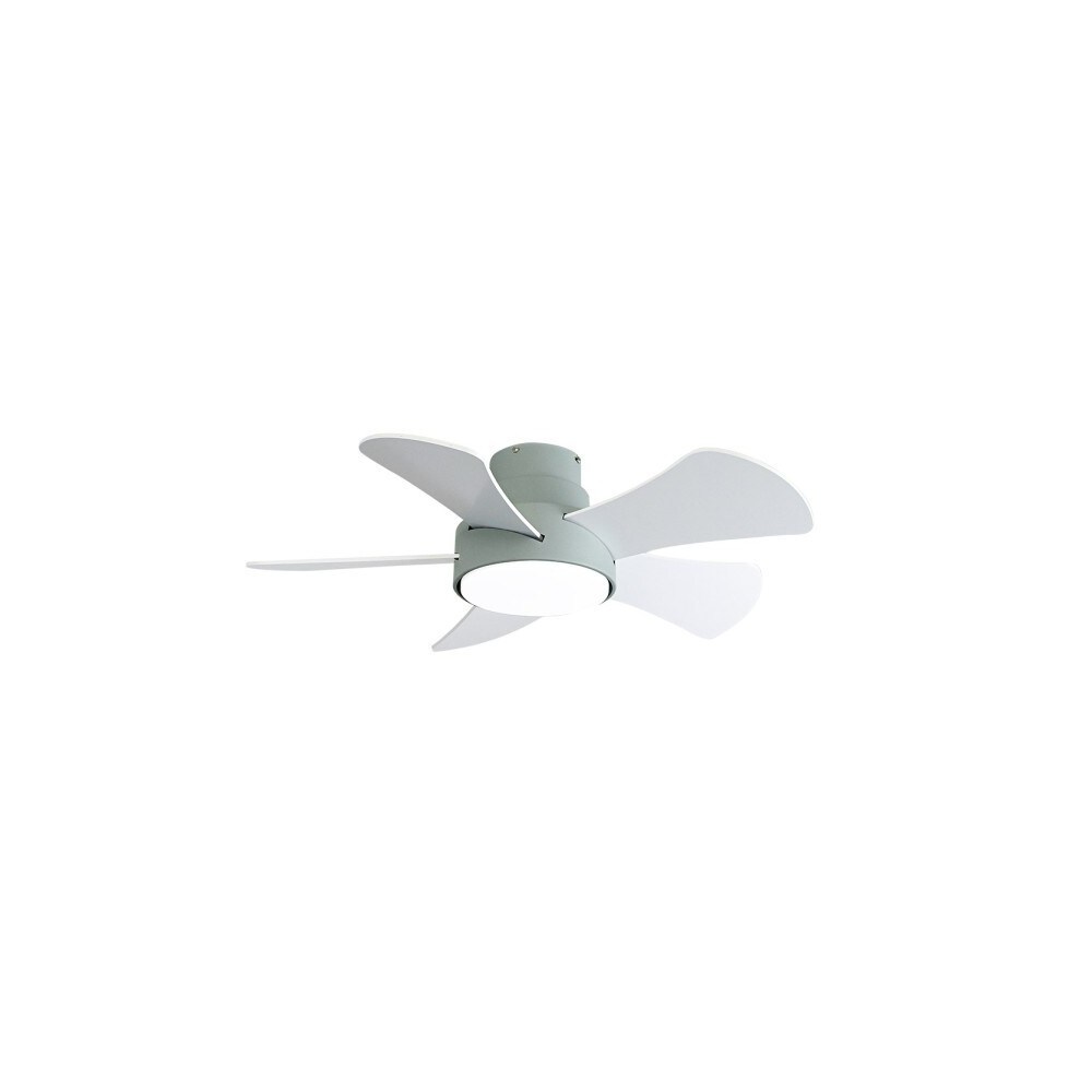 Ventilador Dc Gregario Verde Led 25w Cct Y Control Remoto