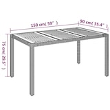 thumbnail of Helloshop26 - Juego de comedor muebles de jardín y cojines 7 piezas resina tejida negra 02_0014464