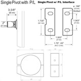 thumbnail of Ergotron Serie 100 Single Monitorhalterung für Rohre / Säulen 56-60 mm