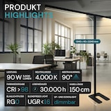 thumbnail of LUXULA LED Stehleuchte LX700134 90 W 4000 K neutralweiß schwarz