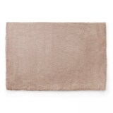thumbnail of Tapis rectangulaire fausse fourrure beige 120 x 160 cm