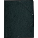 thumbnail of Einschlagmappe mit Gummizug Karton schwarz