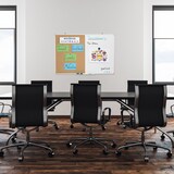 thumbnail of Relaxdays Kombitafel 2 in 1, Kork Pinnwand & Magnettafel, Aluminiumrahmen, Kombiboard mit Ablage, 30 x 45 cm, weiß/natur