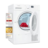 thumbnail of Exquisit Wärmepumpentrockner TWP5803-030 weiss | 8 kg Fassungsvermögen | Energieeffizienzklasse E | Kindersicherung | Auto Abschaltung