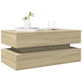 thumbnail of vidaXL Couchtisch mit LED-Leuchten Sonoma-Eiche 90x50x40 cm