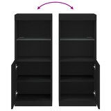 thumbnail of vidaXL Sideboard mit LED-Leuchten Schwarz 41x37x100 cm
