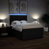 thumbnail of vidaXL Boxspringbett mit Matratze Schwarz 140x200 cm Stoff