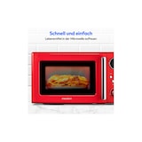 thumbnail of Medion LIFE MD 15000 Mikrowelle rot, 800 W, 5 Leistungsstufen & Auftaufunktion