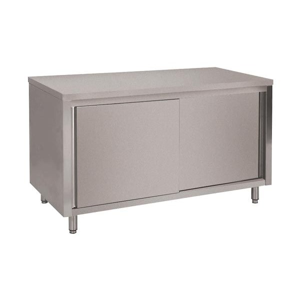 Inox Bim Meuble bas neutre adossé 120 x 70 cm