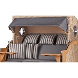 thumbnail of Strandkorb - bene living - Königssee Dreisitzer Teak Bullauge - PE shell - Modell 544 - inkl. Liftersystem