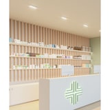 thumbnail of Bonn Faretto da incasso a soffitto LED 40W 100° 3000K Argento Opaco, illuminazione d'accento discreta per interni dal design minimalista