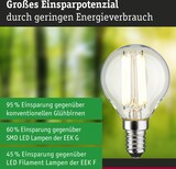thumbnail of Paulmann Efficient-Line Filament 230V LED Tropfen E14  78mm 840lm 4W 4000K  Klar 29204