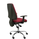 thumbnail of Elche S 24 horas Silla  con mecanismo asincro y  tejido BALI color granate Brazos regulables Espuma viscoelástica