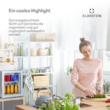 thumbnail of Brooklyn 24 Mini-Kühlschrank Glastür LED Ablage Silber