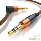 thumbnail of Primewire AUX Audio-Kabel, 3,5-mm-Klinke, gewinkeltes HiFi Stereo Klinkenkabel / Verbindungskabel - 2m