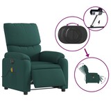 thumbnail of vidaXL Massagesessel Elektrisch Dunkelgrün Stoff