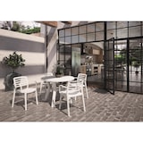 thumbnail of garbar WIND Set 4 Silla Con Brazos Interior, Exterior Blanco