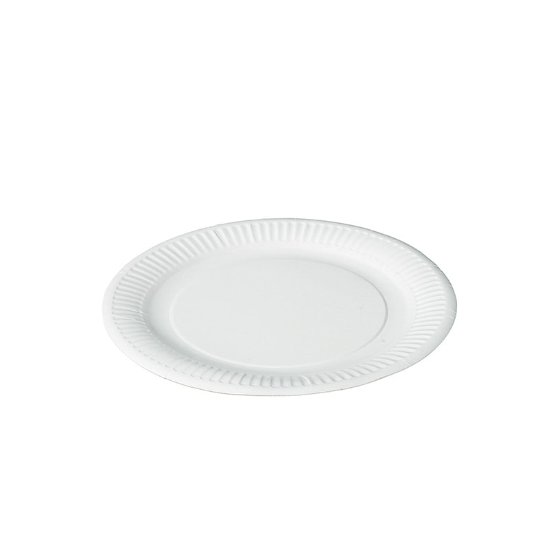 500x Pappteller, weiß, rund, 18cm
