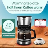 thumbnail of Emerio Kaffeemaschine mit Glaskanne – 1,25 L Filterkaffee – 10 Tassen – herausnehmbarer Filter – Tropf-Stopp-System – 1000 W – CME-122933 - Schwarz