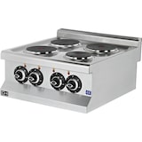 thumbnail of Fogão elétrico de bancada com 4 zonas, 4x1,75 kW, 600x635x285h mm, modelo EMP6KE020, linha 600, Istambul.