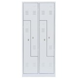 thumbnail of 4er Z-Spind Umkleideschrank Stahl Kleiderspind Spindschrank für enge Raumverhältnisse180x80x50cm weiß