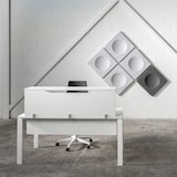 thumbnail of Rocada modulo recepción altillo 200cm gris / gris. medidas 200x40x30cm. (mesa no incluida en el precio, se compra aparte)