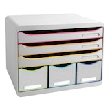 thumbnail of Exacompta 306913D 1x Exacompta, STORE-BOX mit 6 Schubladen, Serie Black Office - Regenbogen
