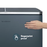 thumbnail of Les Collectors N°906 Pattumiera a pedale da 60 L, 2 scomparti 30 L, Cestini estraibili, Raccolta differenziata, Chiusura silenziosa,Blu-grigio