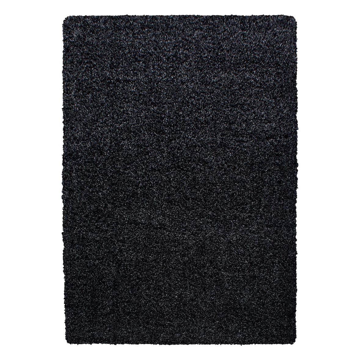 Teppich Waschbar Shaggy Uni Kuschelig Strapazierfähig Schlafzimmer Esszimmer Anthrazit 80x150 cm OEKO-TEX – RHEIN von Kadima Design