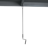 thumbnail of Pergola HWC-L46, Gartenpavillon Lamellen-Pavillon, 11cm-Aluminium-Gestell, Regenrinne sturmfest, 3x3m ~ anthrazit