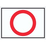 thumbnail of Durchfahrt verboten Symbol Aufkleber A3 (297x420mm)