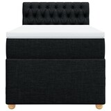 thumbnail of vidaXL Boxspringbett mit Matratze Schwarz 100x200 cm Stoff