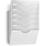 thumbnail of Wand-Prospekthalter 6 Fächer weiß/glasklar