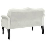 thumbnail of vidaXL Sitzbank mit Kissen Creme 120,5x65x75 cm Samt