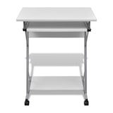 thumbnail of Computertisch Computerwagen PC Tisch Bürotisch Laptop auf Rollen weiß