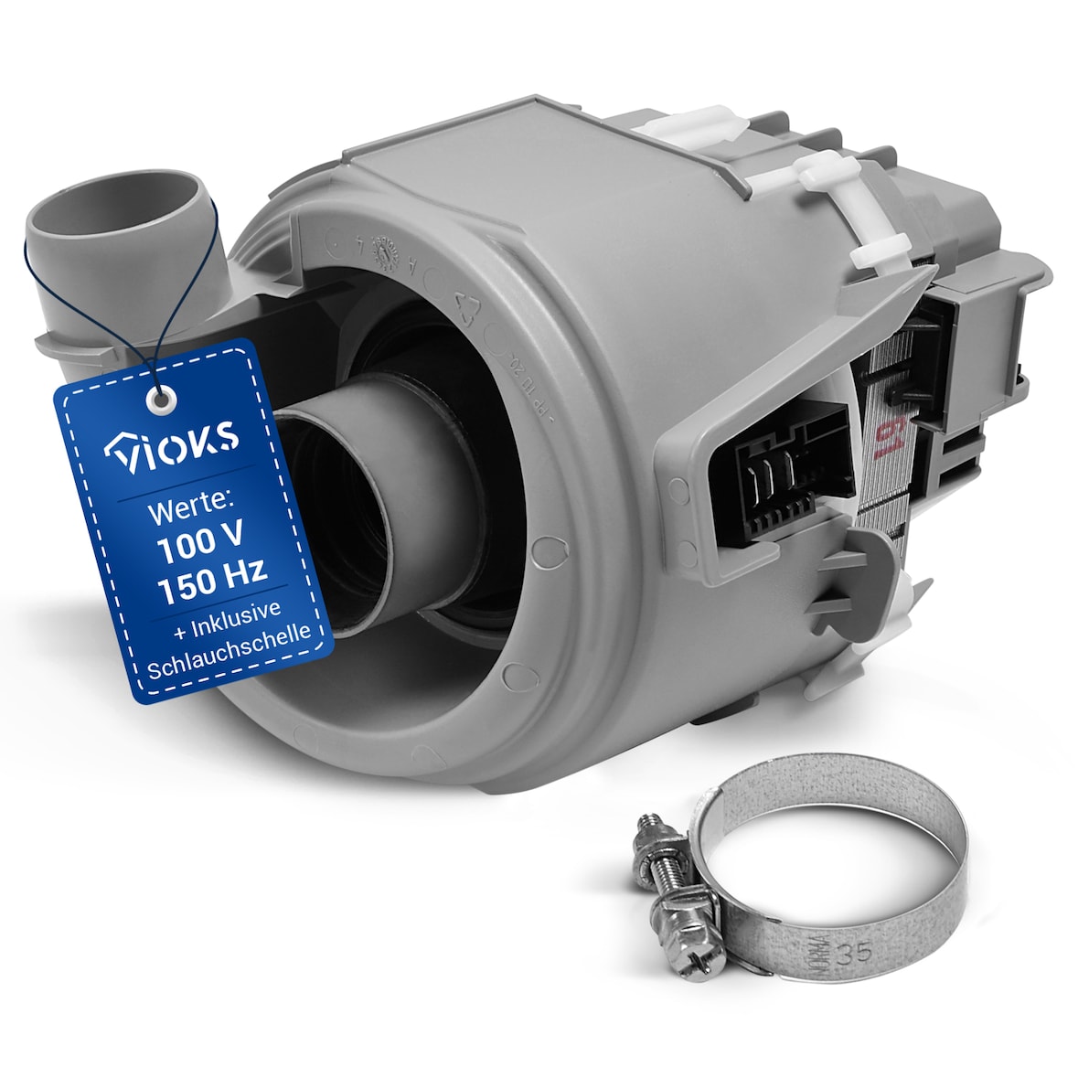 VIOKS Heizpumpe Ersatz für Bosch 00651956 Pumpe für Geschirrspüler Spülmaschine