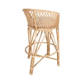 thumbnail of Fauteuil de bar en rotin avec coussin -  H98 x L60  x P68 - Assise H78cm