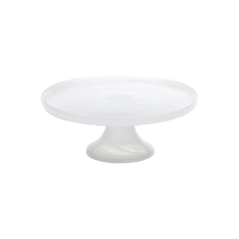 Avet pastelera con pié de vidrio blanco diámetro 19,5 centímetros, colección White dk343320kf-blanco