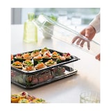 thumbnail of MONOUSO - Bandeja Reutilizable rPET Negra con Tapa  35x24cm (15 Uds)