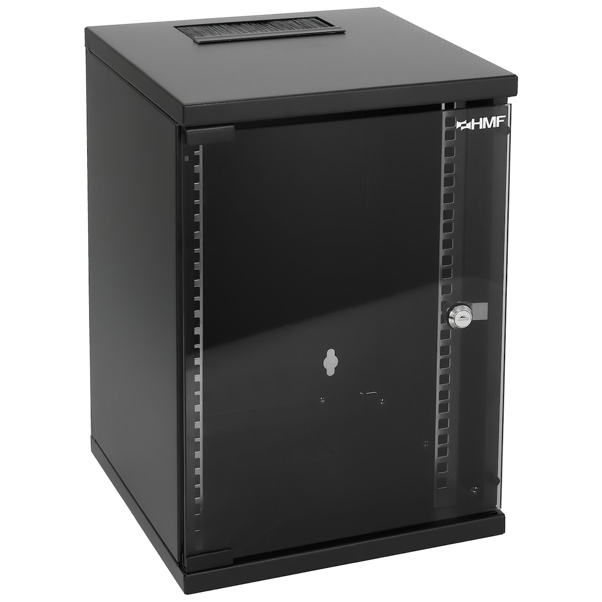 HMF 63409-02 Serverschrank 10 Zoll, 9 HE, 31,2 x 30 x 46 cm, Schwarz