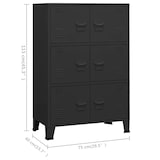 thumbnail of vidaXL Lagerschrank Industrial Schwarz 75x40x115 cm Metall