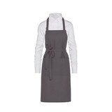 thumbnail of LISBON - Cotton Heavyweight Bib Apron with Pocket: One Size / Enamel Blue