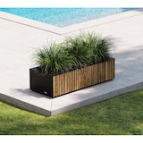 thumbnail of Herstera Garden XIC M - Metalen Plantenbak 100x40x25 cm  - Hout