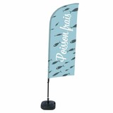 thumbnail of Showdown Displays Beachflag Alu Wind Komplett-Set Frischer Fisch Französisch