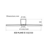 thumbnail of CasaFan ECO PLANO II 132 BZ-NB WIFI plafondventilator, walnoot