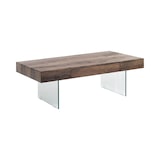 thumbnail of Tavolino da salotto moderno in legno con gambe in vetro 110x60cm Manhattan-LC0734